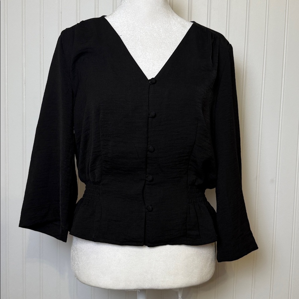 Topshop Black Blouse
